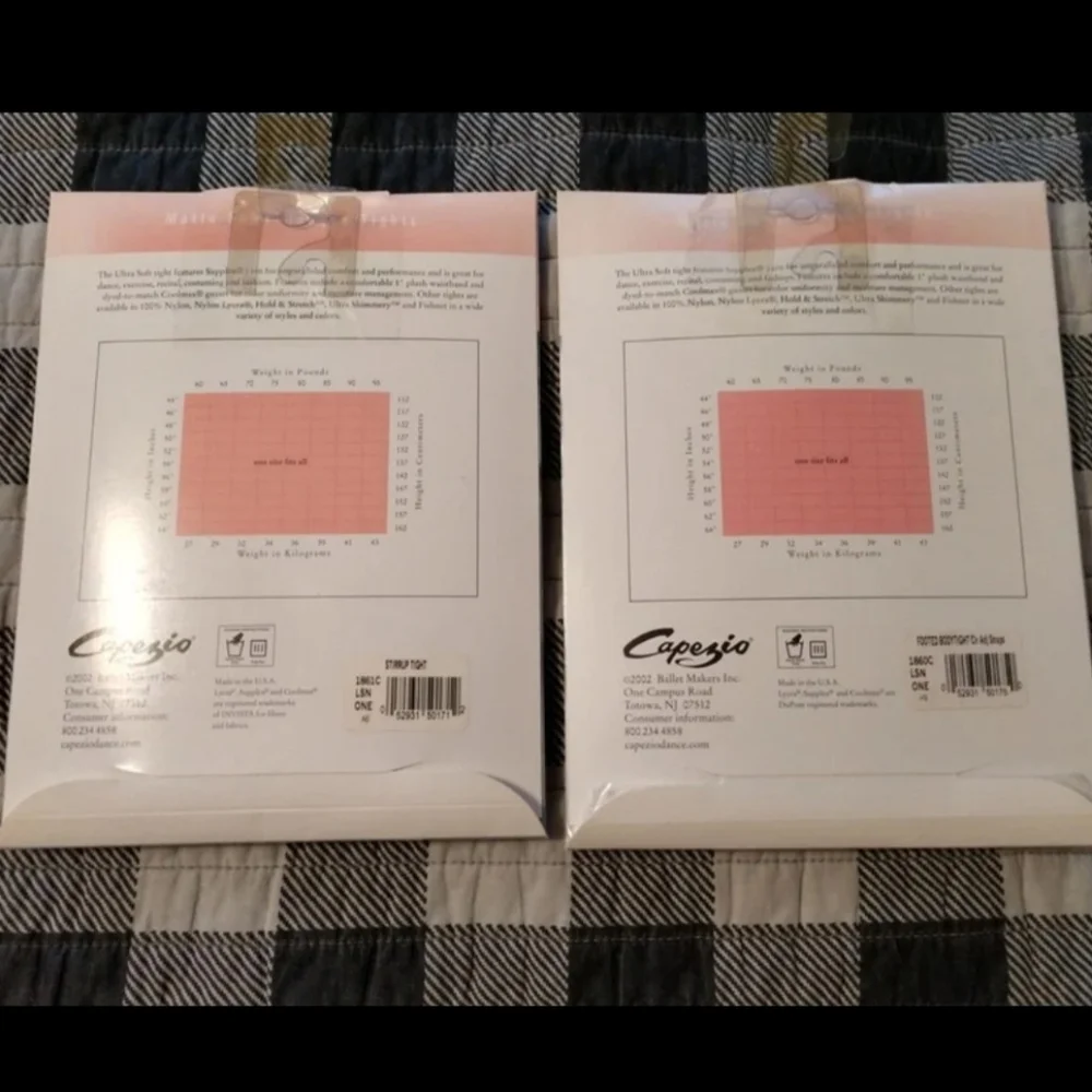 TWO! new Capezio Dancewear Nude Girls S Tights